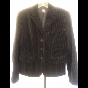 J crew velvet pinstriped blazer